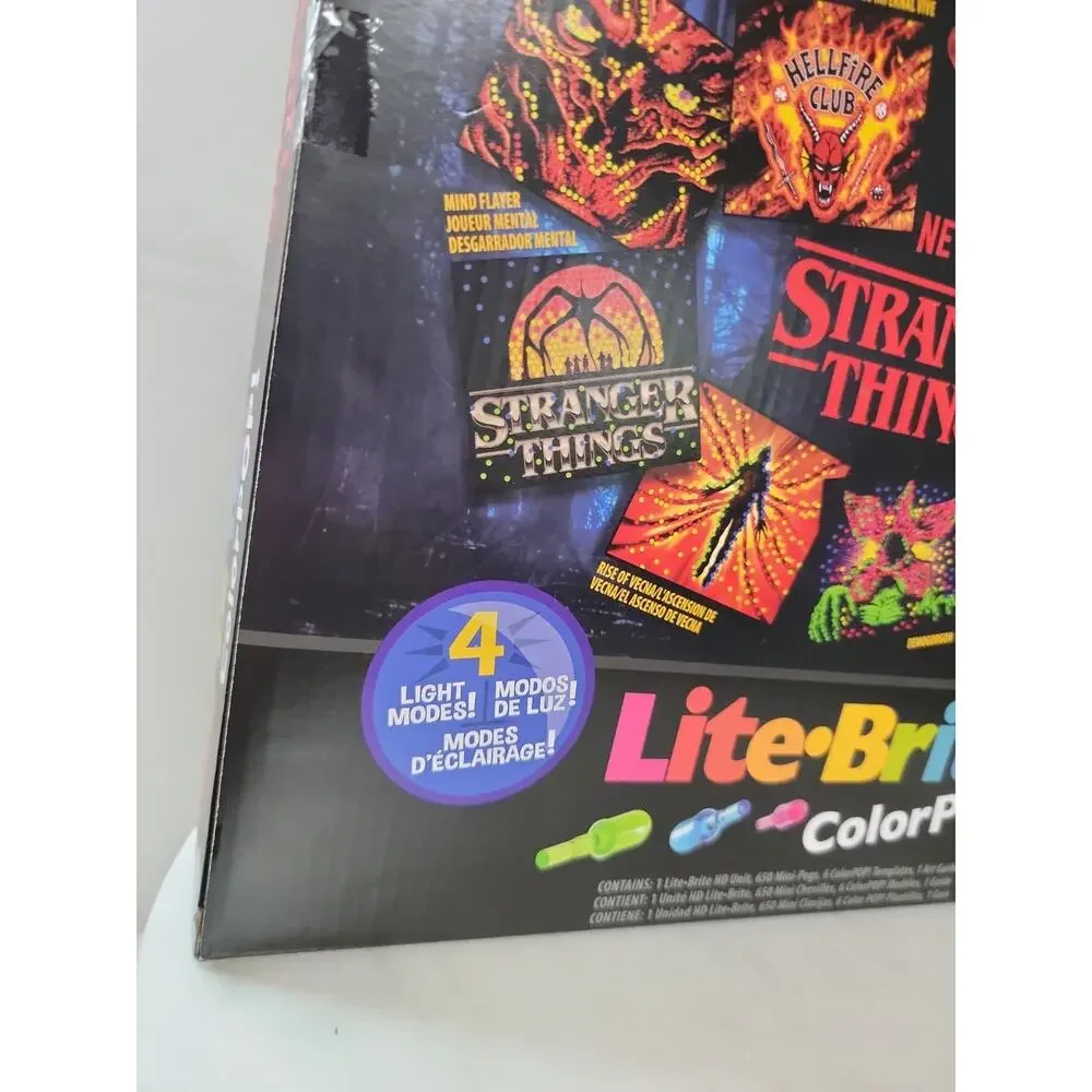 Stranger Things Lite-Brite ColorPop Netflix Edition 650 Mini-Pegs Eleven NIB